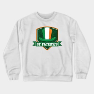 St Patrick's Day Top Hat Crewneck Sweatshirt